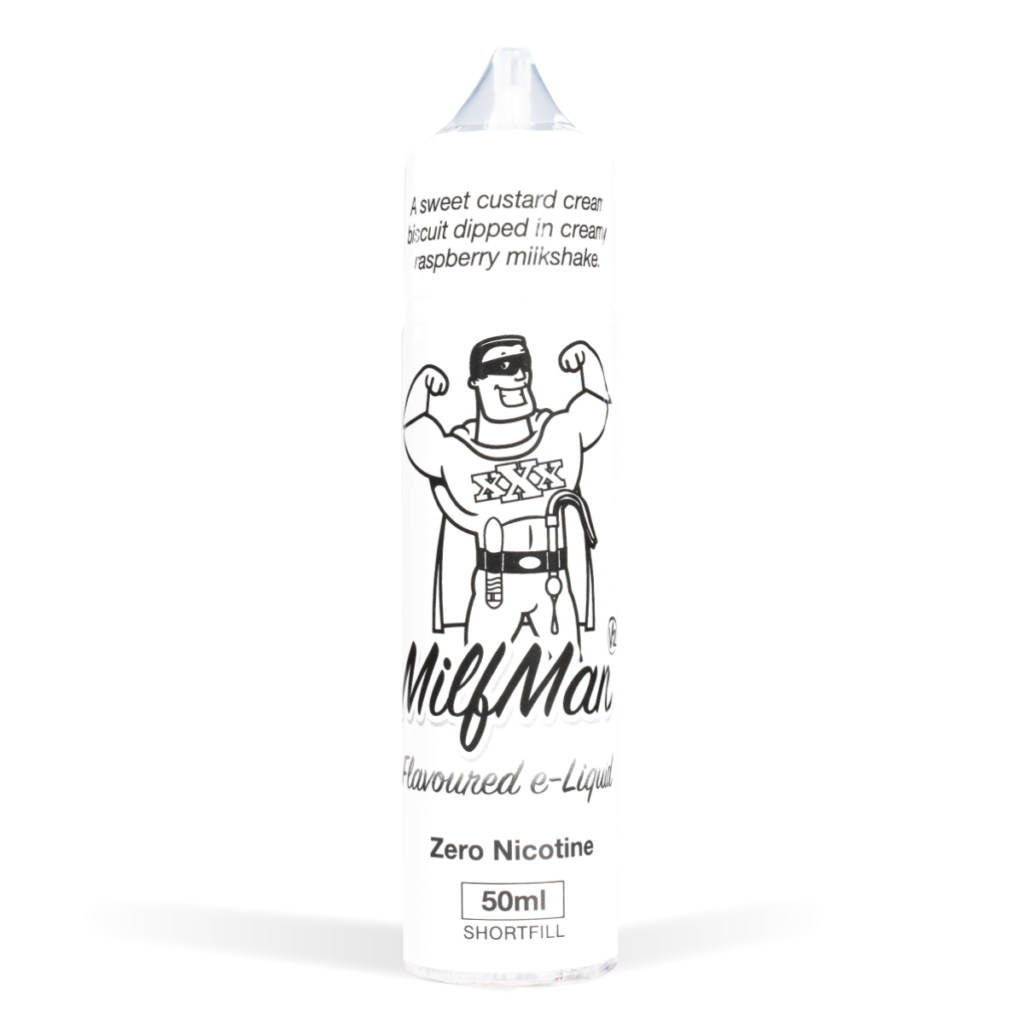 Milfman Custard Cream Raspberry Milkshake 50ml E-Liquid Shortfills 3 for £15