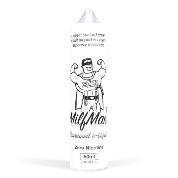 Milfman Custard Cream Raspberry Milkshake 50ml E-Liquid Shortfills 3 for £15