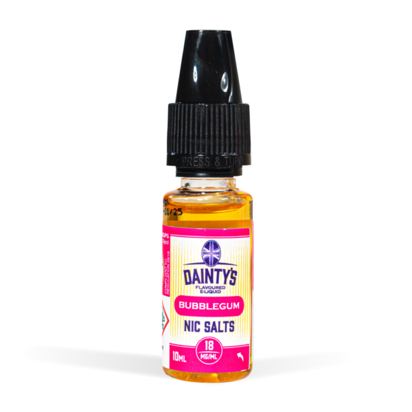 Dainty's Bubblegum 10ml Nic Salt 5 for £10