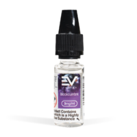 EV Blackcurrant E-Liquid 10ml on White Background