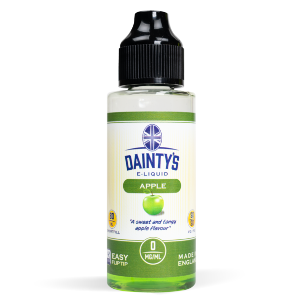 Apple Flavour Dainty's 80ml E-Liquid with 50/50 VG/PG and Zero Nicotine