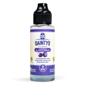 Grape & Blackcurrant Flavour Dainty's 80ml E-Liquid with 50/50 VG/PG and Zero Nicotine