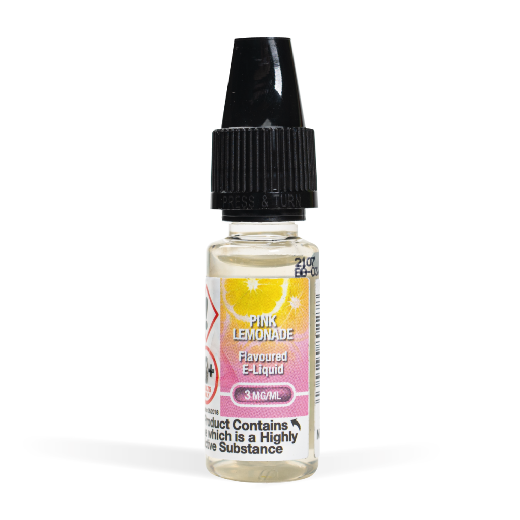 EV Pink Lemonade E-Liquid 10ml on White Background