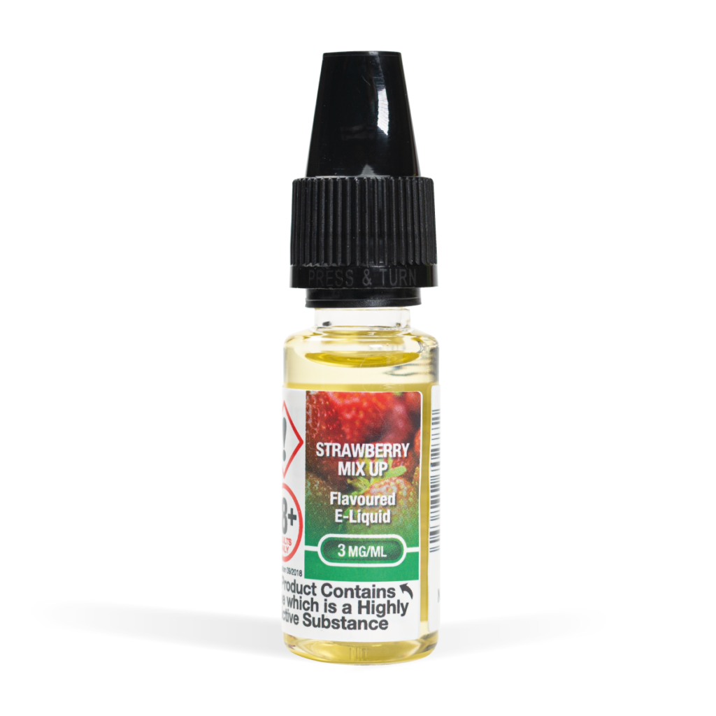 EV Strawberry Mix Up E-Liquid 10ml EV on White Background