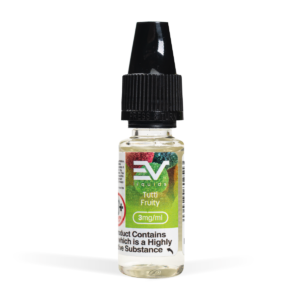 EV Tutti Fruity E-Liquid 10ml on White Background