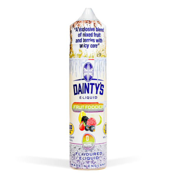 Fruit Fodder Dainty's 50ml E-Liquid Shortfill with Zero Nicotine