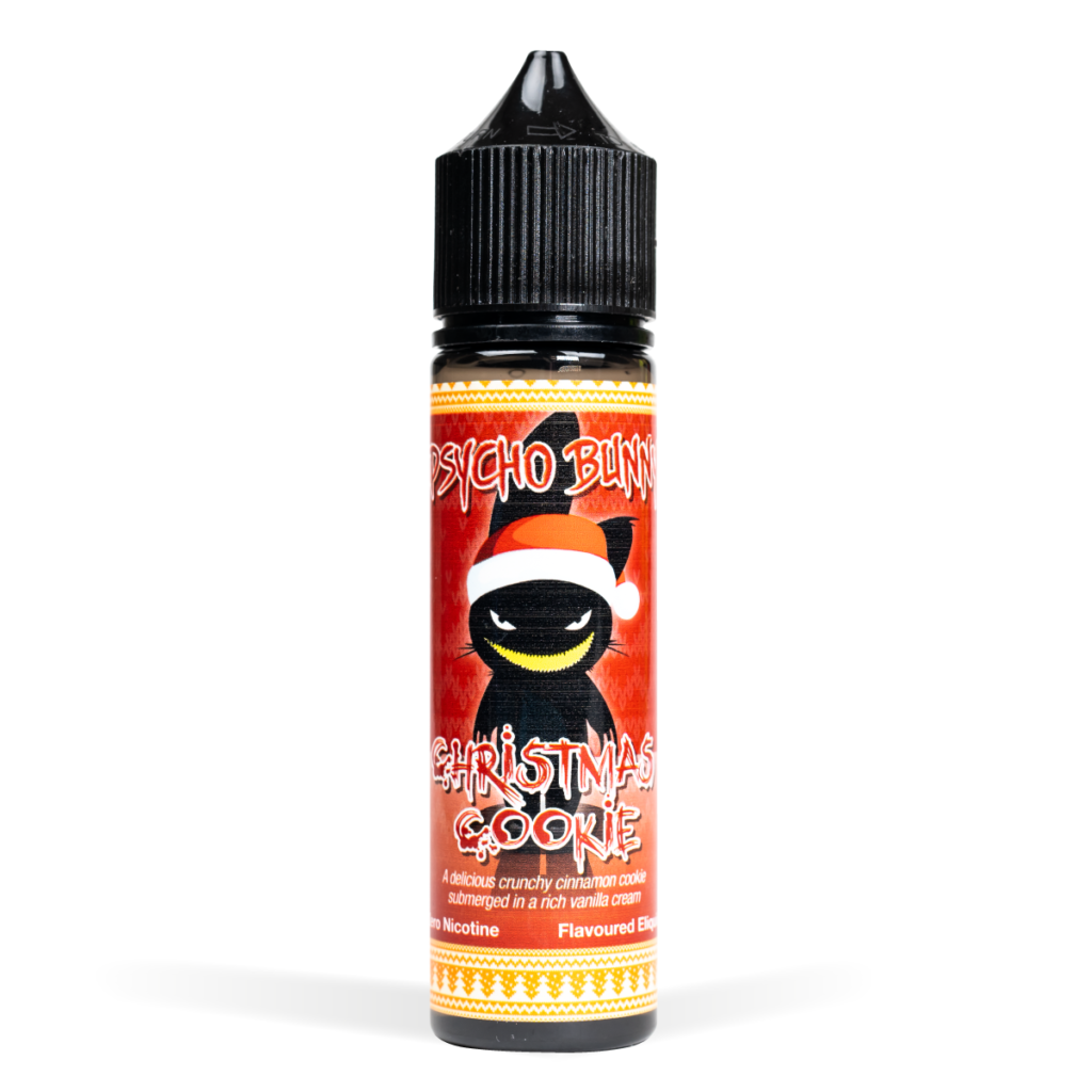 Christmas Cookie Psycho Bunny 50ml E-Liquid Shortfills with Zero Nicotine