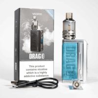 voopoo drag 3 vape mod with coil blue