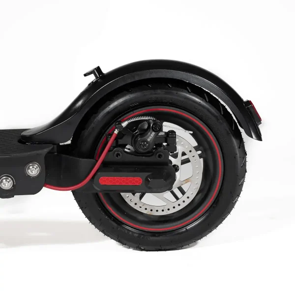 electric jungle e-scooter black rear wheel