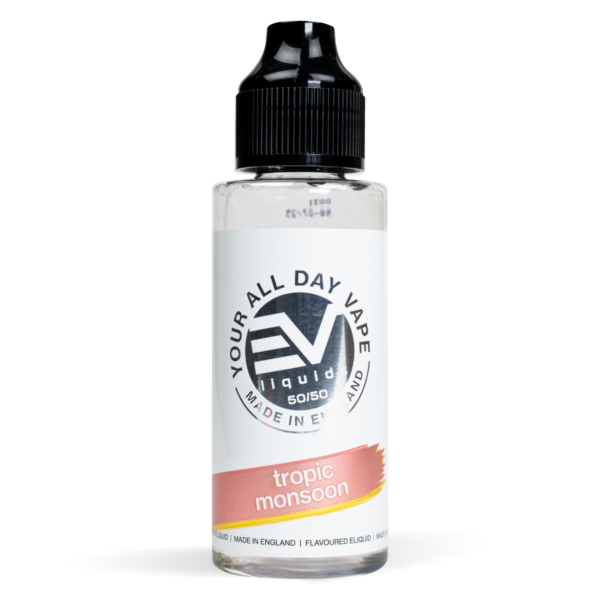 Tropic Monsoon EV 80ml E-Liquid Shortfill with Zero Nicotine and 50/50 VG/PG