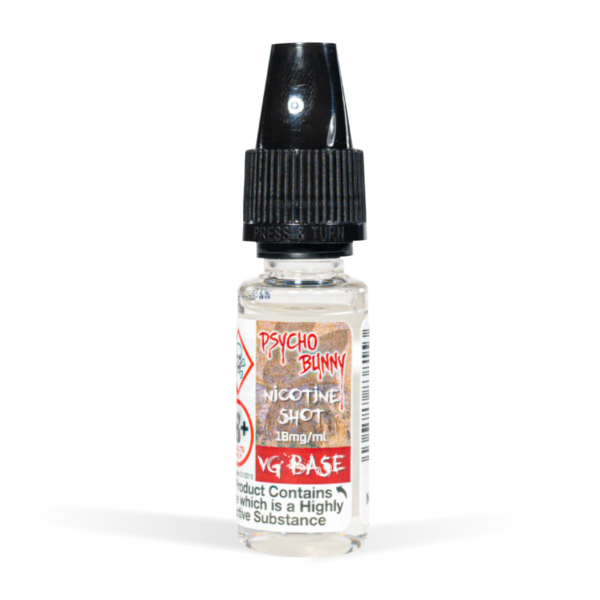 Psychobunny Nicotine VG Base 10ml white background