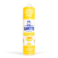 Banana Cake Dainty's 50ml E-Liquid Shortfill with Zero Nicotine