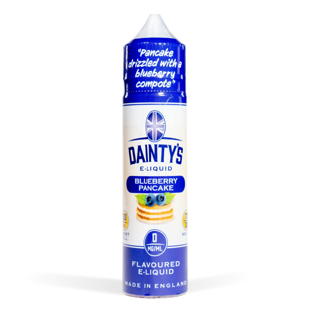 Blueberry Pancake Dainty's 50ml E-Liquid Shortfill with Zero Nicotine