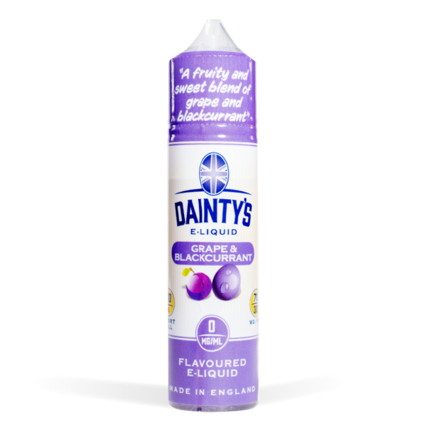 Grape & Blackcurrant Dainty's 50ml E-Liquid Shortfill with Zero Nicotine