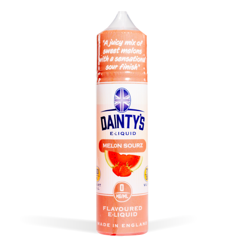 Melon Sourz Dainty's 50ml E-Liquid Shortfill with Zero Nicotine