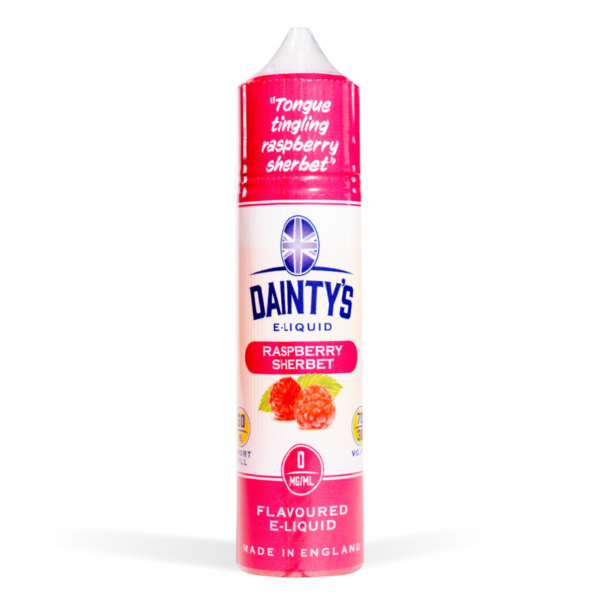 Raspberry Sherbet Dainty's 50ml E-Liquid Shortfill with Zero Nicotine