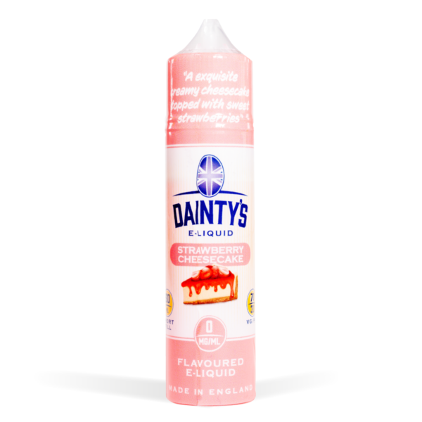 Strawberry Cheesecake Dainty's 50ml E-Liquid Shortfill with Zero Nicotine