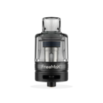 FreeMax Marvos Vape Tank DTL in Black with Mesh Coil White Background Studio Shot