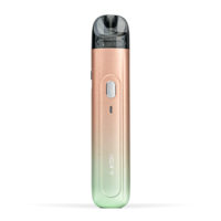 Turquoise Gradient vape device aspire range Flexus Q on White Background Studio Shot