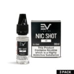 EV Nic Shots 3 packs, use a nic shot calculator