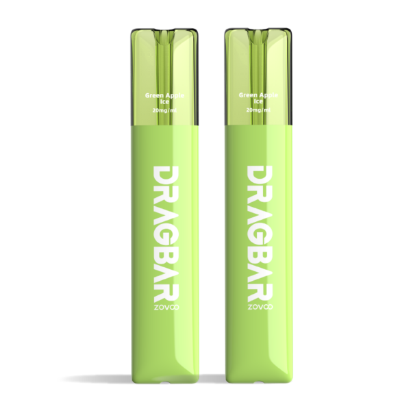 Green Apple Ice ZoVoo Drag Bar SE Z700 Disposable Vape Twin Packs by VooPoo