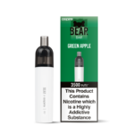 Green Apple BEAR + Aspire R1 3500 Puff Disposable Vape Studio Image