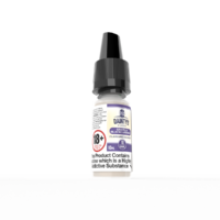 Dainty's 10ml freebase e-liquid grape and blackcurrant flavour render