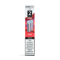 evod bar pod replacements pre-filled twin pack cherry