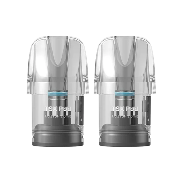 Aspire TSX Pods for Cyber X Vape Pod Kit (Twin Pack of 2) Transparent