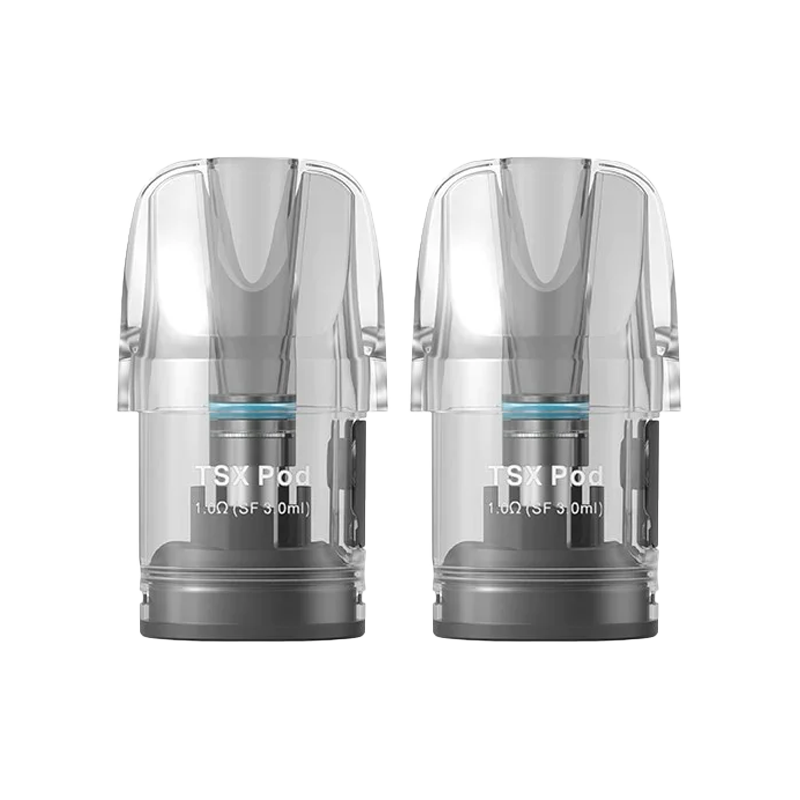 Aspire TSX Pods for Cyber X Vape Pod Kit (Twin Pack of 2) Transparent