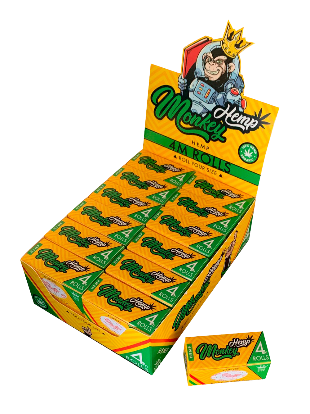 Monkey King Hemp 4m Smoking Paper Rolls