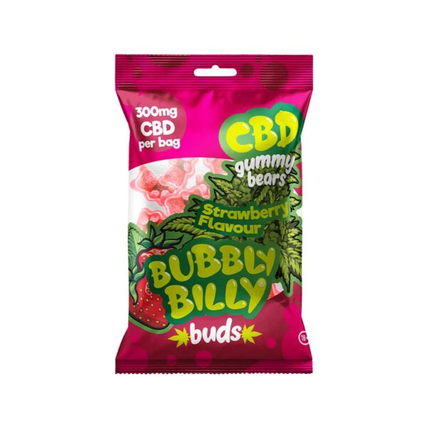 Bubbly Billy Bud's CBD Gummies Strawberry 300mg