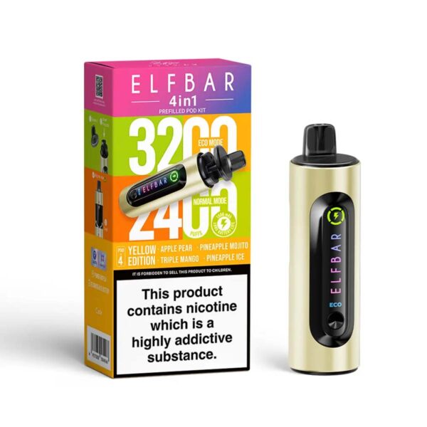 Yellow Edition Elfbar 4in1 Prefilled Pod Kit