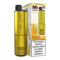 Yellow Edition Flavour IVG 2400 Vape Pod Kit UK Compliant - Bulk 5 Pack