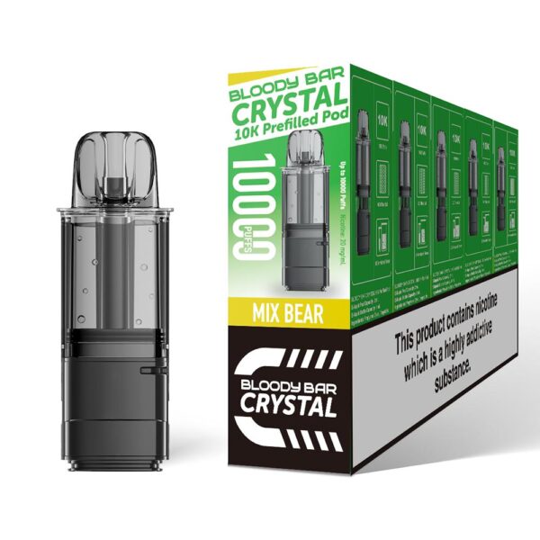 Mix Bear - Bloody Bar Crystal 10K Vape Pod Replacements Prefilled Refills