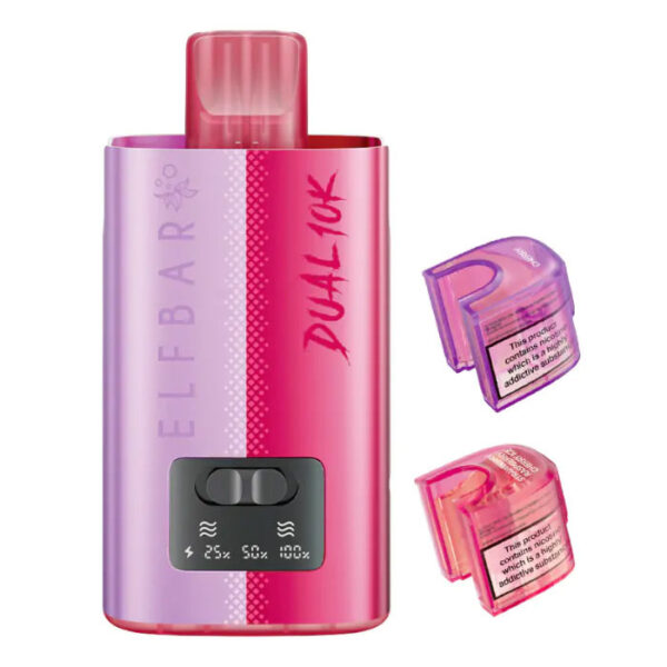 Cherry Edition Flavour Elfbar Dual 10K Vape Pod Kit - Bulk 5 Pack